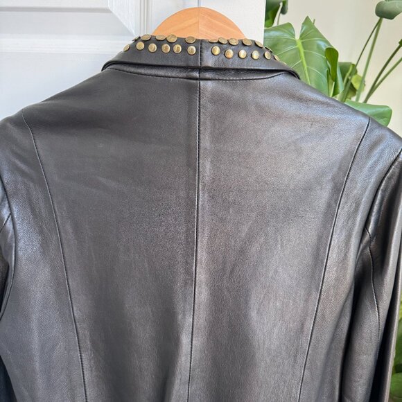 Black leather jacket - Picture 4 of 9